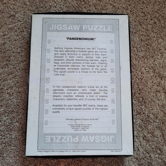 Vintage 1994 Pittsburgh Steelers NFL John Holladay 513 piece jigsaw puzzle - Picture 9 of 14